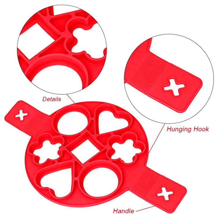 Nonstick Cooking Tool Egg Ring Maker Egg Silicone Mold Pancake Cheese Egg Cooker Pan Flip Kitchen Baking Accessories by bashfashion