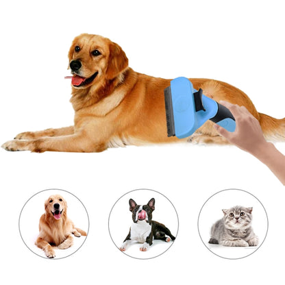 Pet Comb Stainless Steel Double-Sided Open Knot Clean Beauty Hair Removal Comb, Size:Large(Red) by bashfashion