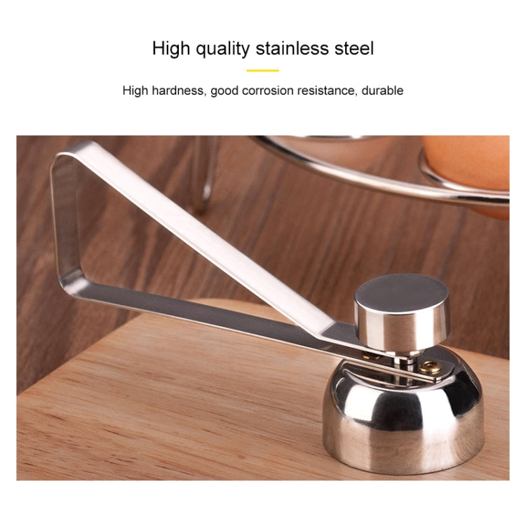 Metal Egg Scissors Egg Topper Cutter Shell Opener Stainless Steel Boiled Raw Egg Creative Kitchen Tools(Silver) by bashfashion