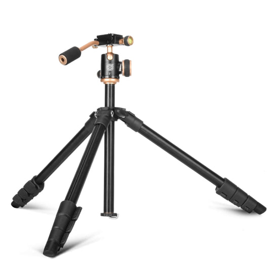 Q160s 4-Section Folding Legs Live Broadcast Aluminum Alloy Tripod Mount with Damping Tripod Ball-Head by bashfashion