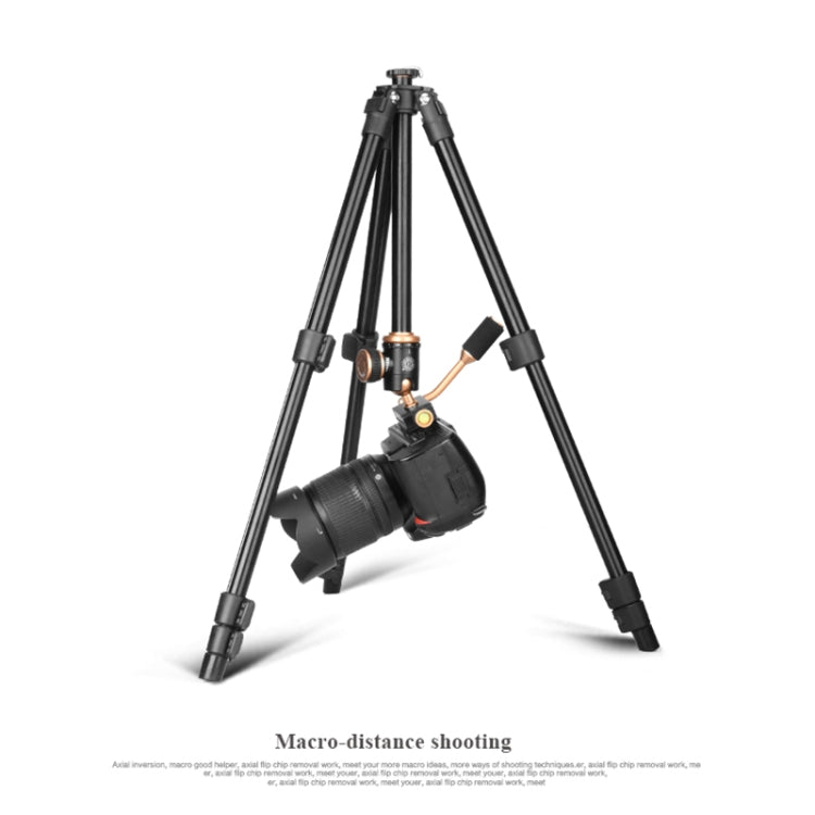 Q160s 4-Section Folding Legs Live Broadcast Aluminum Alloy Tripod Mount with Damping Tripod Ball-Head by bashfashion