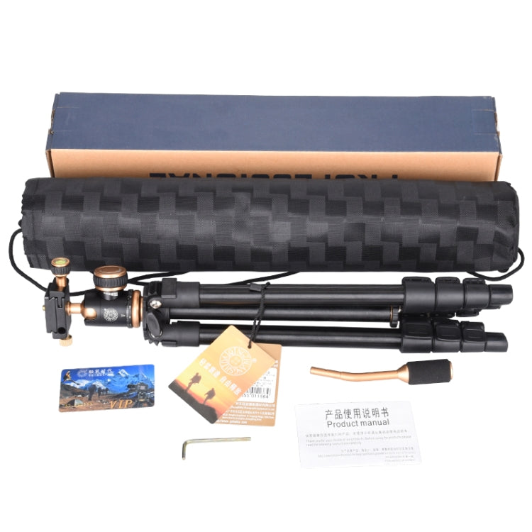 Q160s 4-Section Folding Legs Live Broadcast Aluminum Alloy Tripod Mount with Damping Tripod Ball-Head by bashfashion