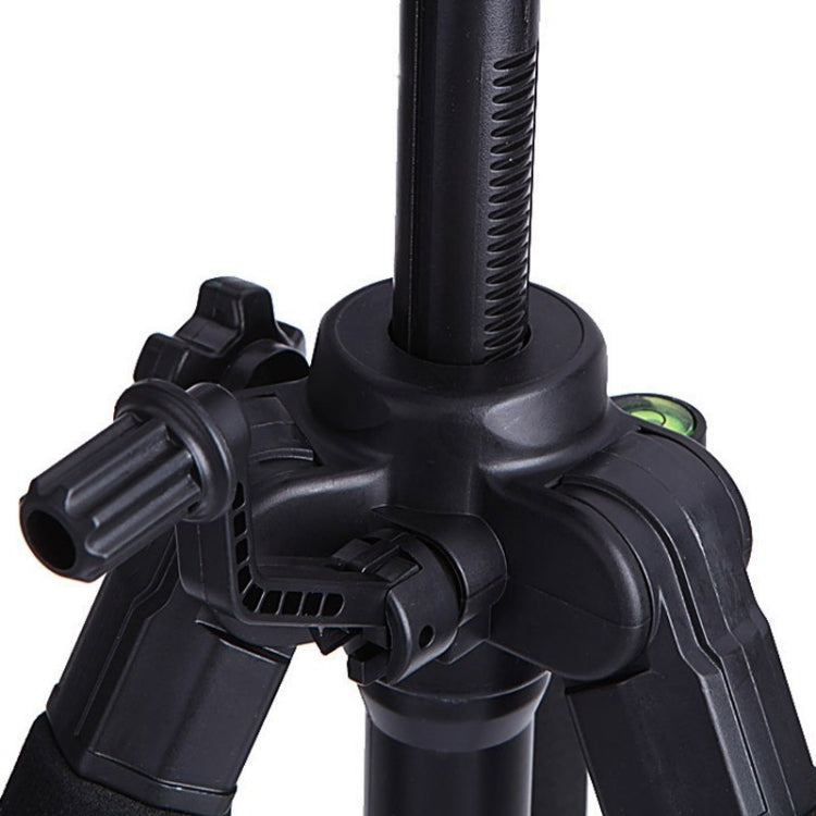 Q111 4-Section Folding Legs Live Broadcast Aluminum Alloy Tripod Mount with Three-dimensional Damping Tripod Heads(Black) by bashfashion