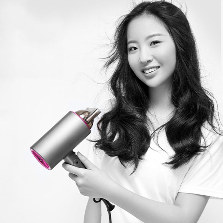 Mingge T1 T Style 1800W High-power Cold Hot Air Wind Fast Drying Folding Hair Dryer, Plug Type:EU Plug(White) by bashfashion