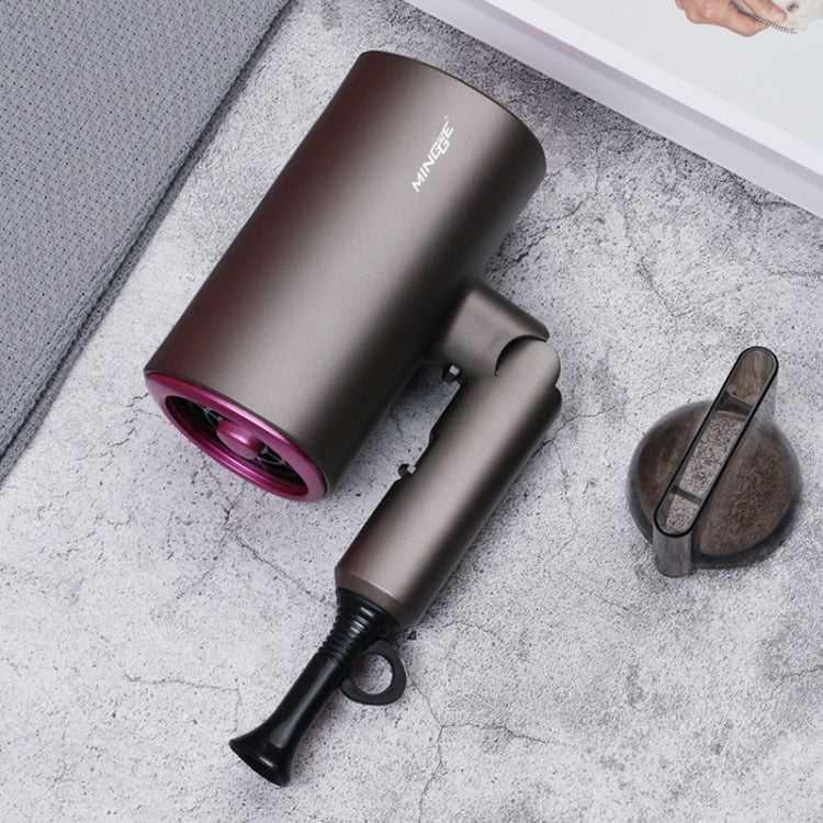 Mingge T1 T Style 1800W High-power Cold Hot Air Wind Fast Drying Folding Hair Dryer, Plug Type:EU Plug(Gray) by bashfashion