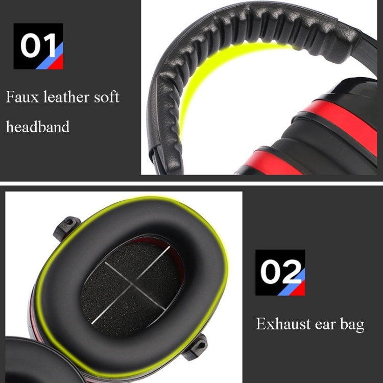 Soundproof Earmuffs Noise-Proof Sleep Earmuffs Industrial Protective Earmuffs Ear Caps(Black) by bashfashion