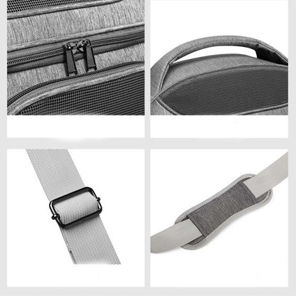 Portable Pet Bag for Outing Cats and Dogs Collapsible Pet Shoulder Bag Pet Backpack(Blue) by bashfashion