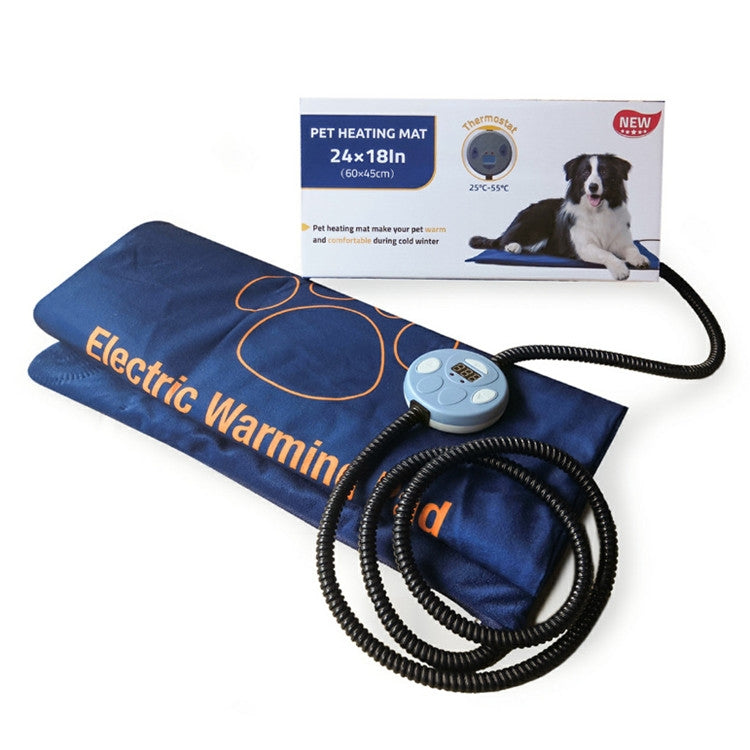 Pet Heating Pad Waterproof and Anti-Scratch Electric Blanket, Size: 60x45cm, Specification: JP Plug by bashfashion
