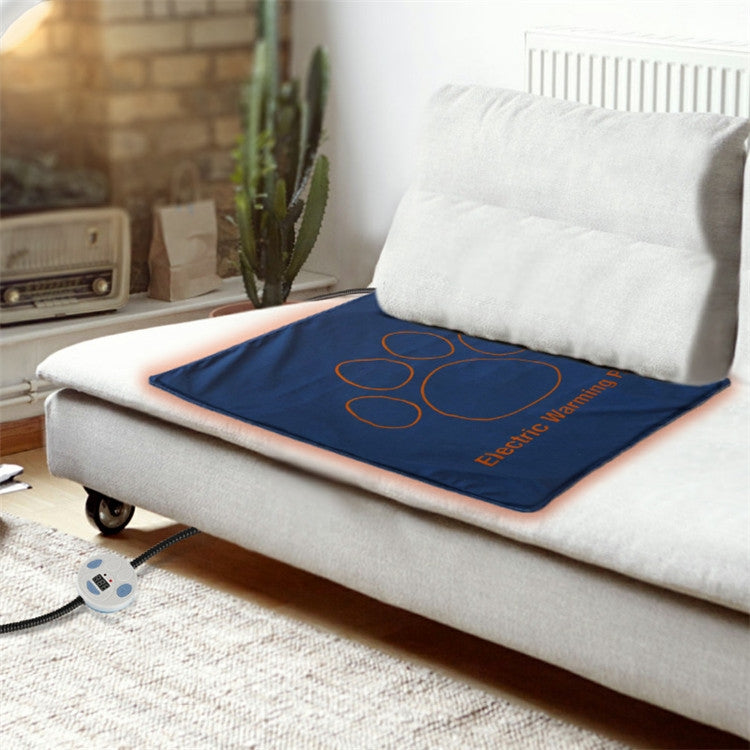 Pet Heating Pad Waterproof and Anti-Scratch Electric Blanket, Size: 60x45cm, Specification: JP Plug by bashfashion