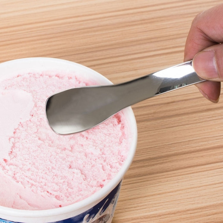 Stainless Steel Polished Handle Ice Cream Small Spoon Tea Spoon by bashfashion