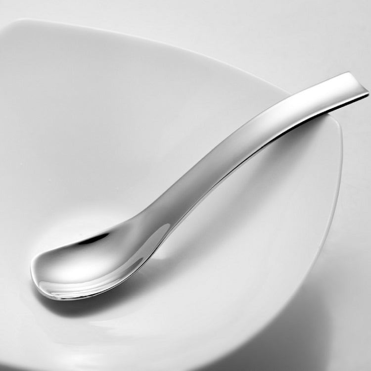 Stainless Steel Polished Handle Ice Cream Small Spoon Tea Spoon by bashfashion