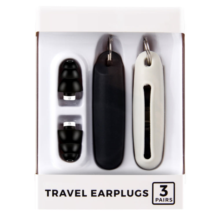 Anti-Noise Sleep Earplugs Silicone Soundproof Earplugs Industrial Noise Cancelling Silent Earplugs(Black) by bashfashion