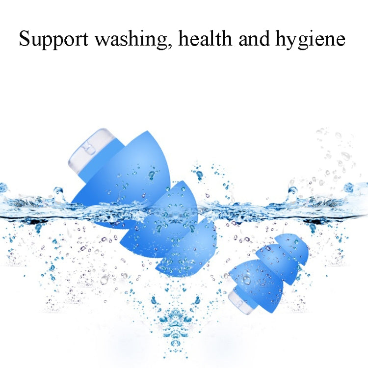 Anti-Noise Sleep Earplugs Silicone Soundproof Earplugs Industrial Noise Cancelling Silent Earplugs(Black) by bashfashion