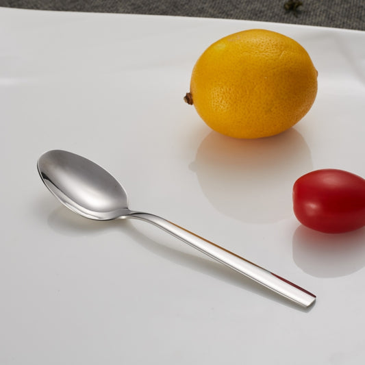 2 PCS Stainless Steel Long-Handled Ice Spoon Soup Spoon Coffee Dessert Western Food Spoon by bashfashion