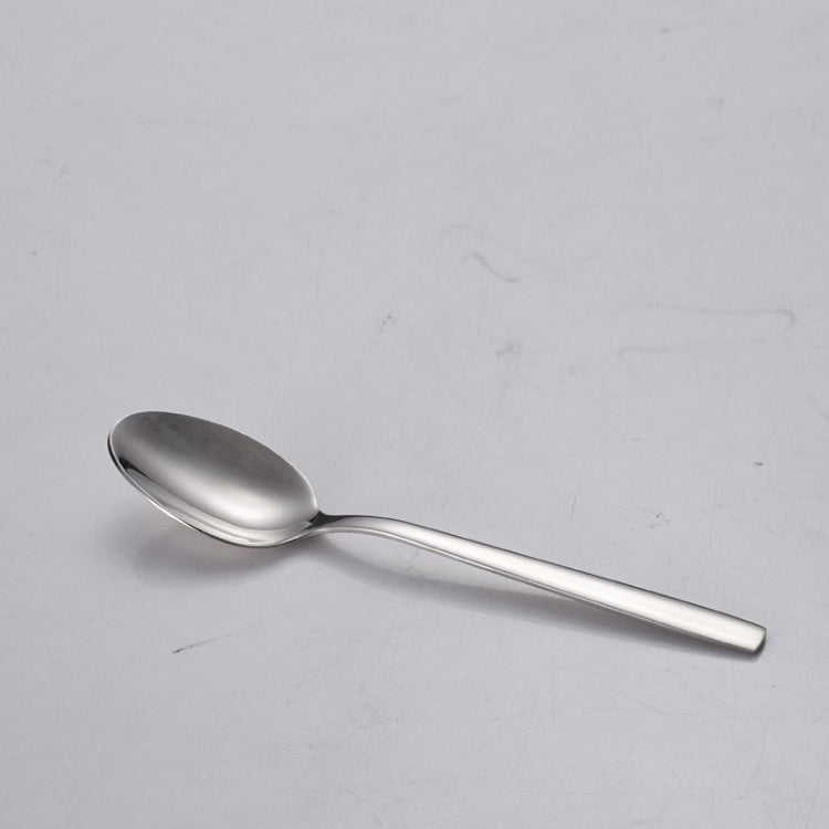 2 PCS Stainless Steel Long-Handled Ice Spoon Soup Spoon Coffee Dessert Western Food Spoon by bashfashion