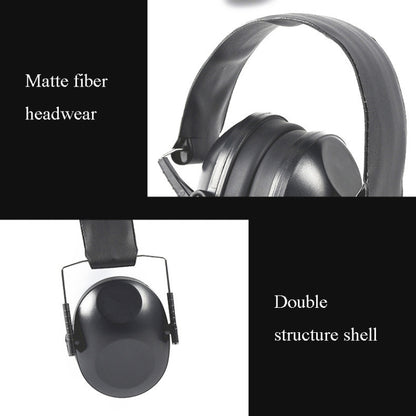 Learn Sleep Industry Noise Cancelling Earmuffs Shooting Soundproof Earmuffs(Black) by bashfashion