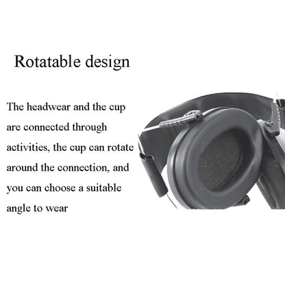 Learn Sleep Industry Noise Cancelling Earmuffs Shooting Soundproof Earmuffs(Black) by bashfashion