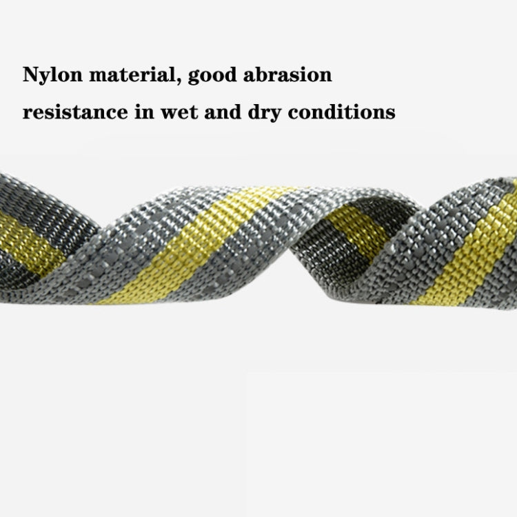 Dog Outdoor Anti-Scourge Traction Rope Nylon Reflective Elastic Stretch Dog Walking Rope(Yellow) by bashfashion