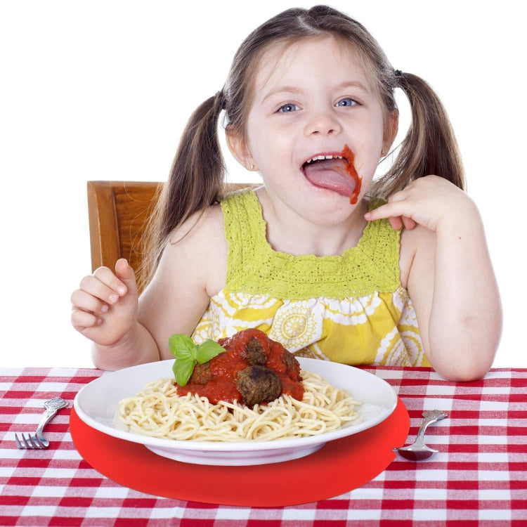 12 Inch Food Grade Silicone Microwave Oven Mat Round Silicone Placemat Non-Slip Insulation Mat(Purple) by bashfashion