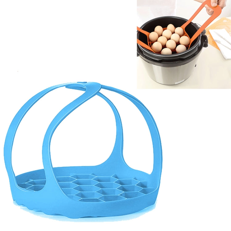 Silicone Steamer Egg Cooker Silicone Steamer Basket, Size:8 Inches(Sky Blue) by bashfashion