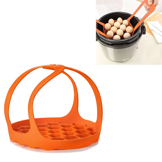 Silicone Steamer Egg Cooker Silicone Steamer Basket, Size:6.5 Inches(Orange) by bashfashion