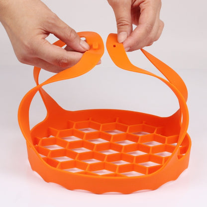 Silicone Steamer Egg Cooker Silicone Steamer Basket, Size:6.5 Inches(Orange) by bashfashion