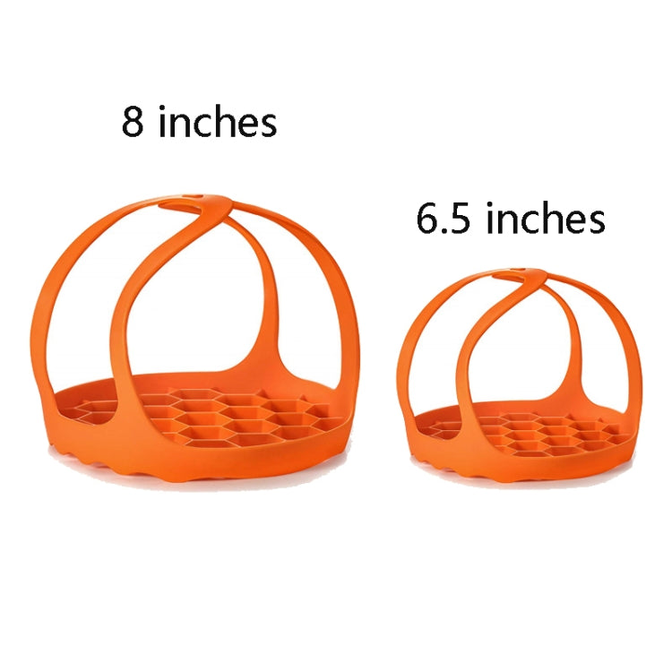 Silicone Steamer Egg Cooker Silicone Steamer Basket, Size:6.5 Inches(Orange) by bashfashion
