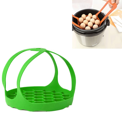 Silicone Steamer Egg Cooker Silicone Steamer Basket, Size:6.5 Inches(Green) by bashfashion