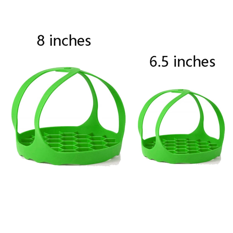 Silicone Steamer Egg Cooker Silicone Steamer Basket, Size:6.5 Inches(Green) by bashfashion