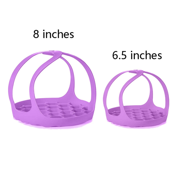 Silicone Steamer Egg Cooker Silicone Steamer Basket, Size:6.5 Inches(Purple) by bashfashion