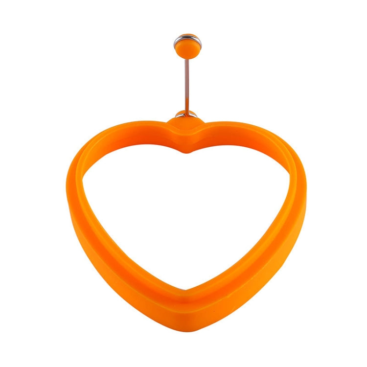 10 PCS Food Grade Silicone Heart-Shaped Omelette Pancake Mold Poached Egg Mold(Heart-shaped Orange) by bashfashion