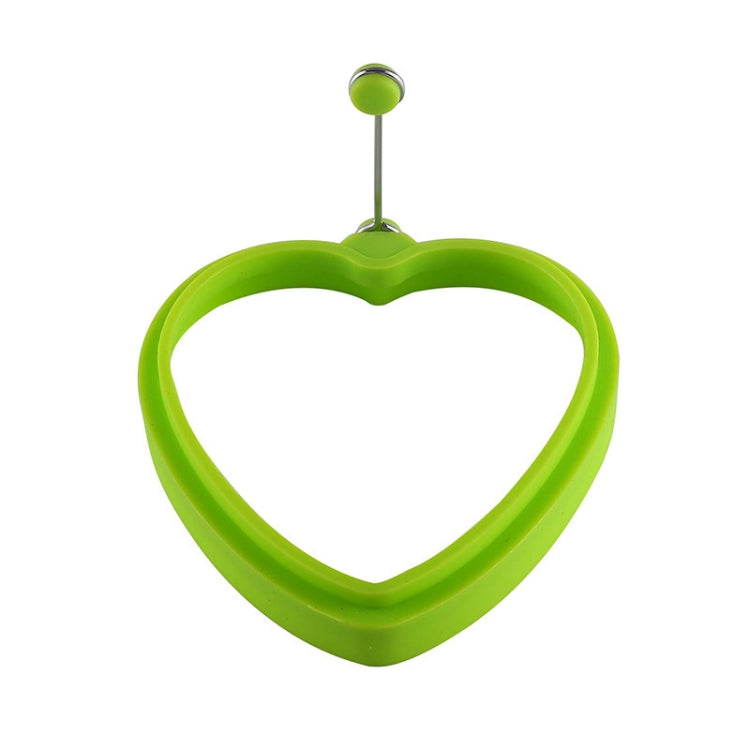 10 PCS Food Grade Silicone Heart-Shaped Omelette Pancake Mold Poached Egg Mold(Heart-shaped Green) by bashfashion
