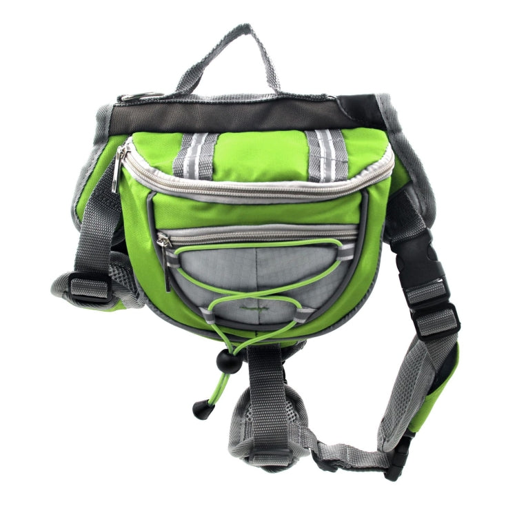Self-Portable Backpack For Dogs Out Of The Backpack Breathable Mesh Pet Bag, Specification: S(Green) by bashfashion