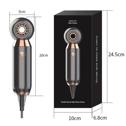 Mdjc-806 Travel Leafless Mini Hair Dryer Hotel Wall-Mounted Hair Dryer(EU Plug) by bashfashion