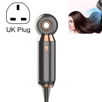Mdjc-806 Travel Leafless Mini Hair Dryer Hotel Wall-Mounted Hair Dryer(UK Plug) by bashfashion