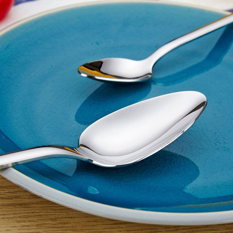 2 PCS Thick Stainless Steel Western Food Spoon Coffee Spoon, Size:S by bashfashion