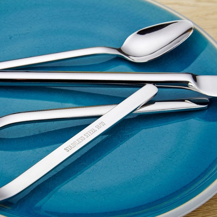 2 PCS Thick Stainless Steel Western Food Spoon Coffee Spoon, Size:S by bashfashion