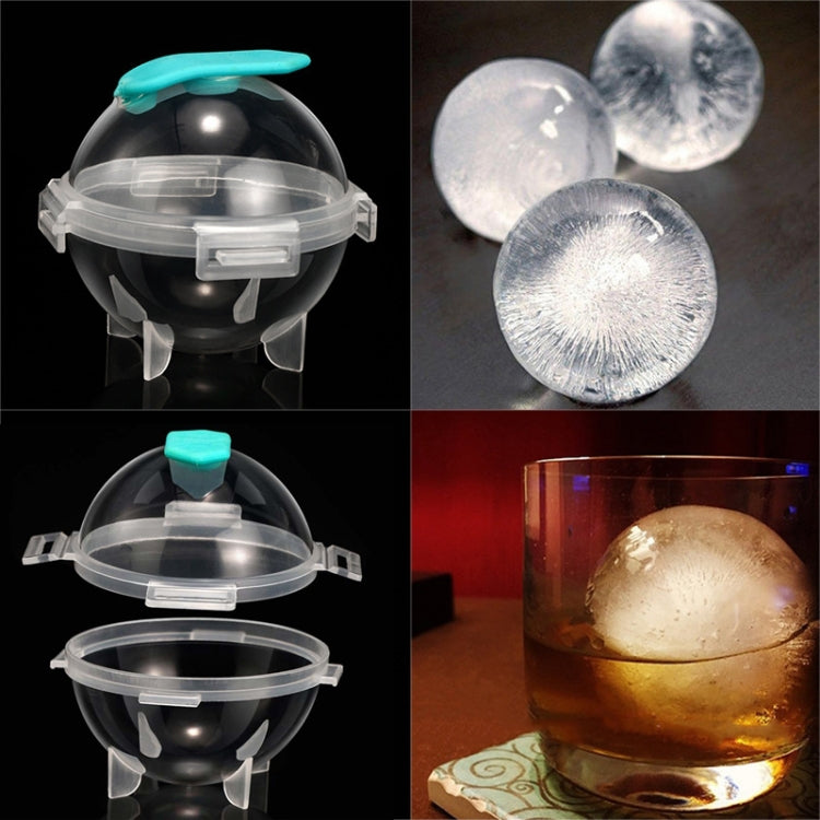 12 PCS Whiskey Ice Ball Mold Silicone PP Round Ice Tray Random Color Delivery, Style:Detachable Cover by bashfashion