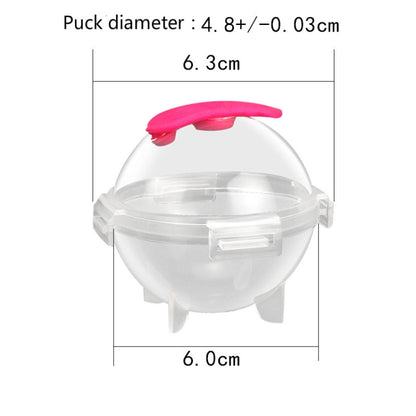 12 PCS Whiskey Ice Ball Mold Silicone PP Round Ice Tray Random Color Delivery, Style:Detachable Cover by bashfashion