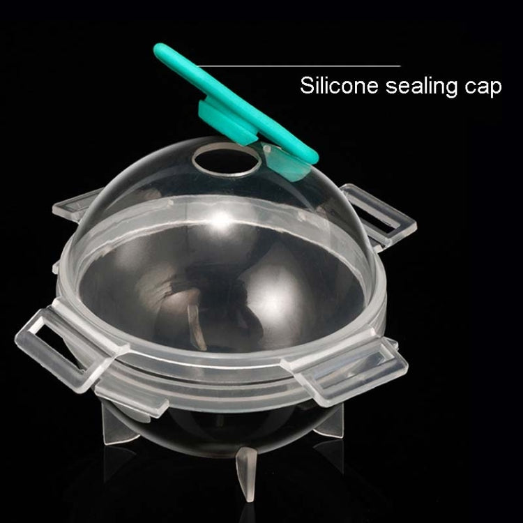 12 PCS Whiskey Ice Ball Mold Silicone PP Round Ice Tray Random Color Delivery, Style:Detachable Cover by bashfashion