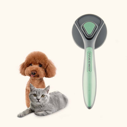 Pet Self-Cleaning Comb Cat Comb Dog Needle Comb Cat Hair Removal Comb Floating Brush(Fresh Mint) by bashfashion
