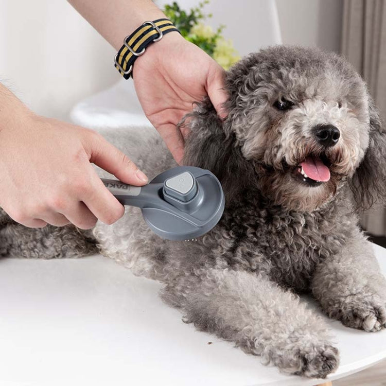 Pet Self-Cleaning Comb Cat Comb Dog Needle Comb Cat Hair Removal Comb Floating Brush(Fresh Mint) by bashfashion