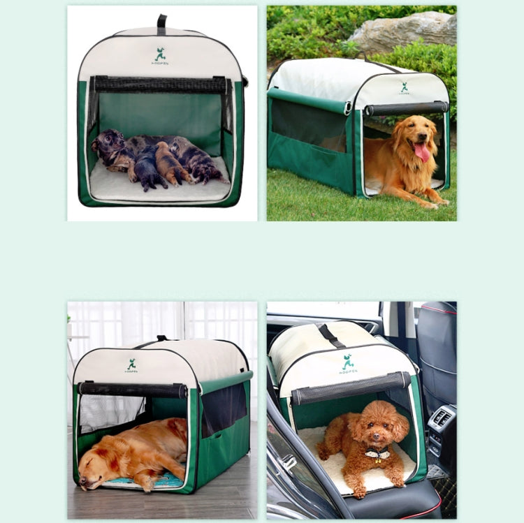 Hoopet Pet Tent Composite Cloth Four Seasons General Indoor & Outdoor Pet Nest, Specification:M( Green) by bashfashion