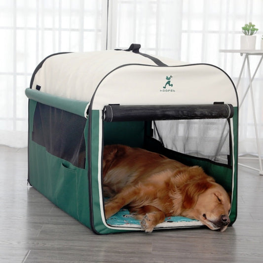 Hoopet Pet Tent Composite Cloth Four Seasons General Indoor & Outdoor Pet Nest, Specification:L( Green) by bashfashion