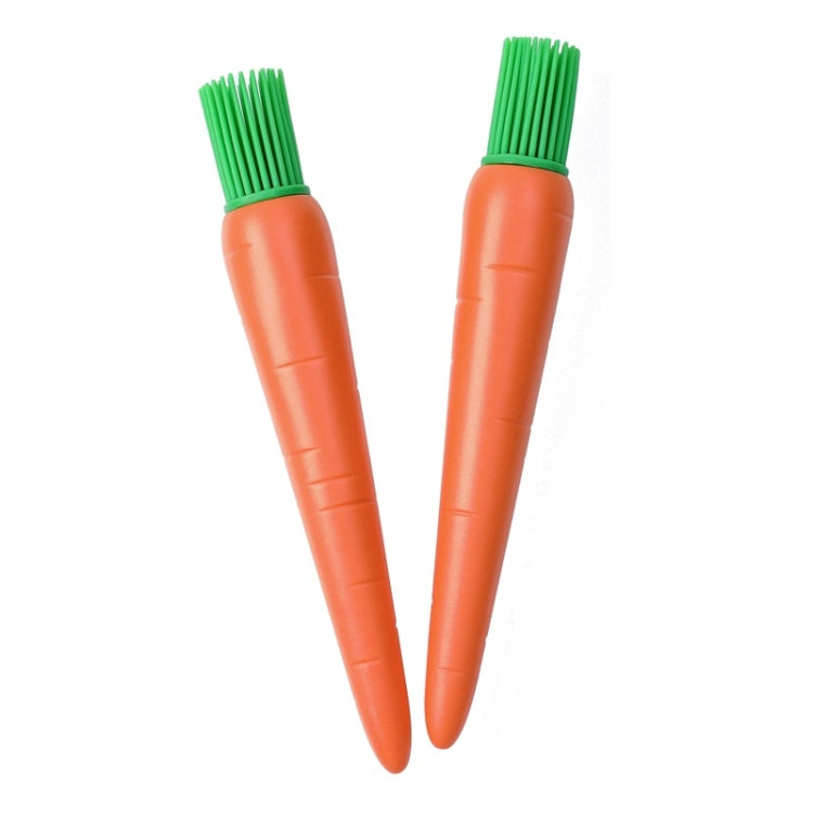 2 PCS Carrot Shape Silicone Barbecue Brush Cake Brush Baking Cream Brush Iron Plate Brush by bashfashion