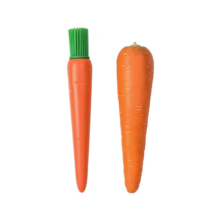 2 PCS Carrot Shape Silicone Barbecue Brush Cake Brush Baking Cream Brush Iron Plate Brush by bashfashion