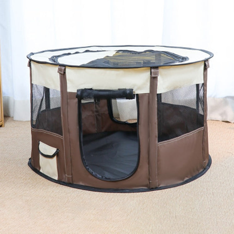 Pet Tent Dog Breeding Chamber Cat Delivery Room, Specification: Extra Large 55x110cm(Brown) by bashfashion