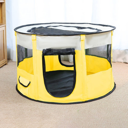 Pet Tent Dog Breeding Chamber Cat Delivery Room, Specification: Extra Large 55x110cm(Yellow) by bashfashion