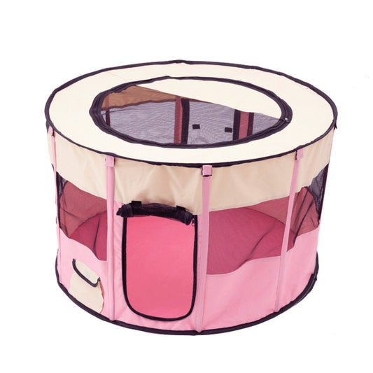 Pet Tent Dog Breeding Chamber Cat Delivery Room, Specification: Large 90x55cm(Pink) by bashfashion