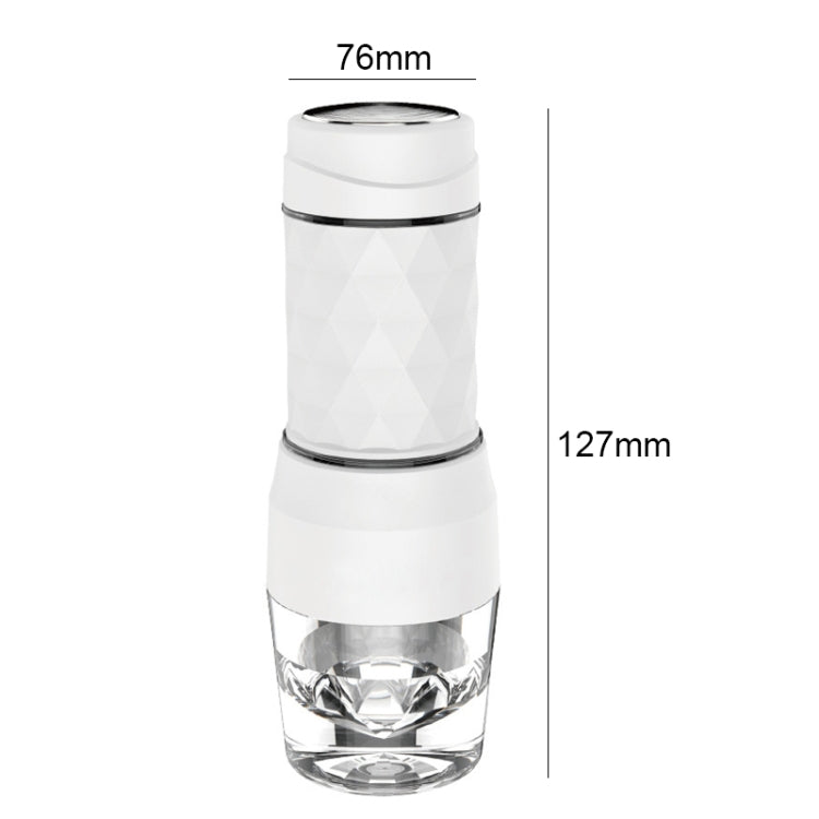 Portable Hand Pressure Espresso Machine Outdoor Accompanying Mini Coffee Cup(White) by bashfashion